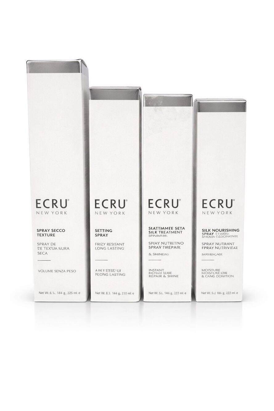 ECRU New York 4pc Styling Set Texture Setting Silk Spray 5 fl oz + 6.5 fl oz